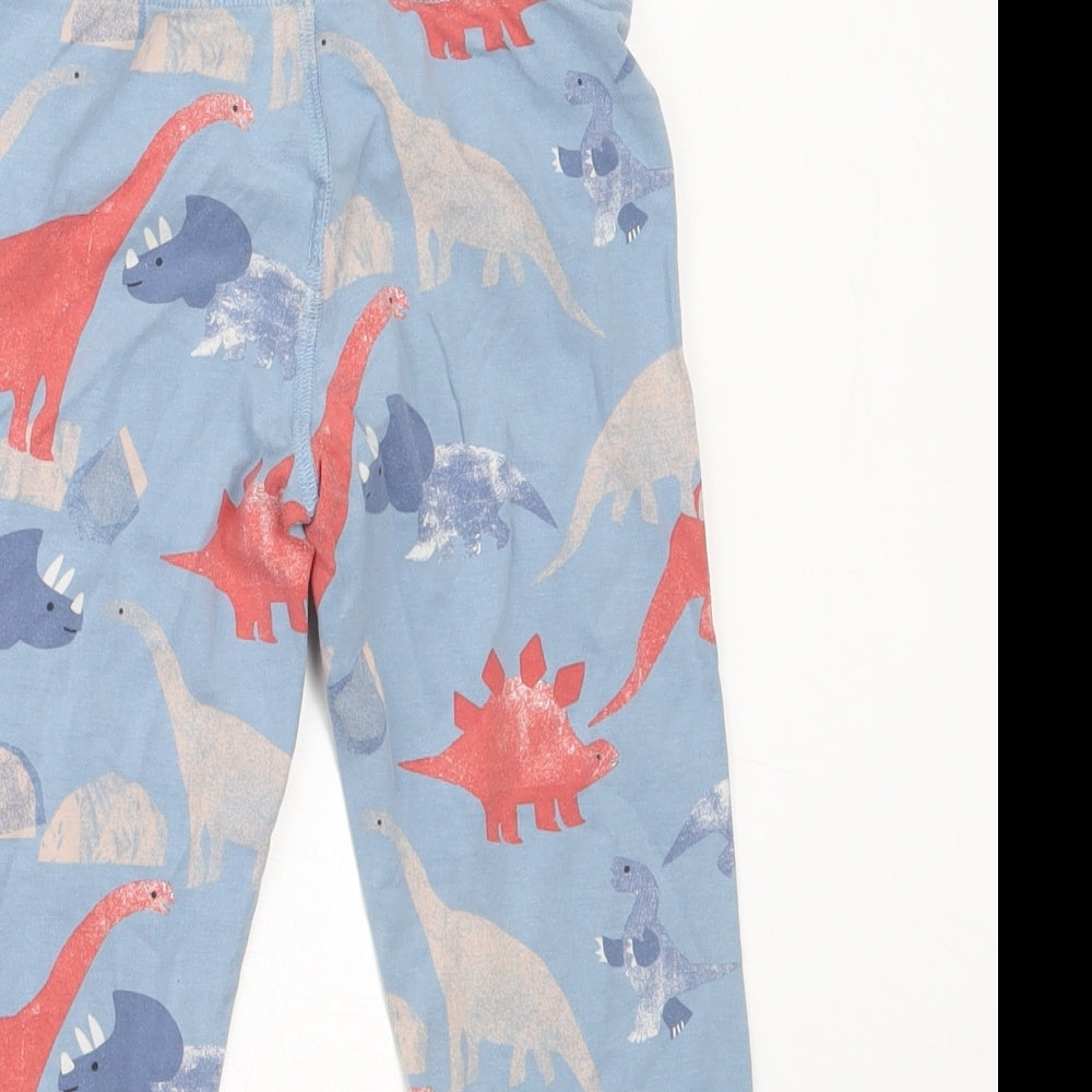 Marks and Spencer Boys Blue Solid Cotton  Pyjama Pants Size 5-6 Years   - dinosaur
