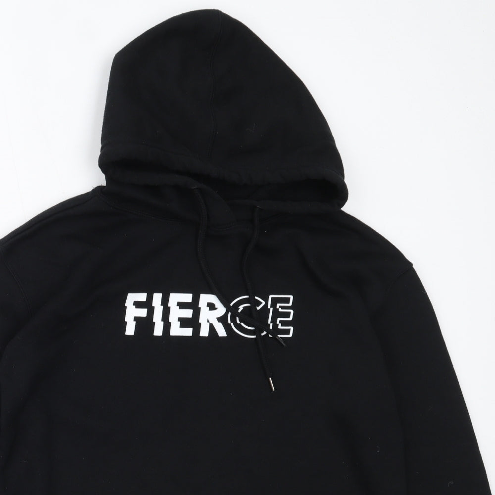 Primark Womens Black  Cotton Pullover Hoodie Size S