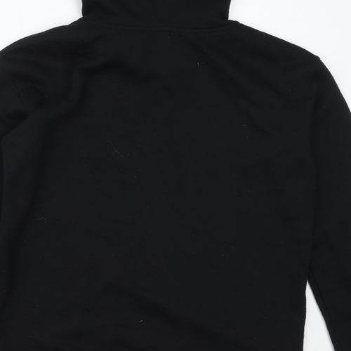 Primark Womens Black  Cotton Pullover Hoodie Size S