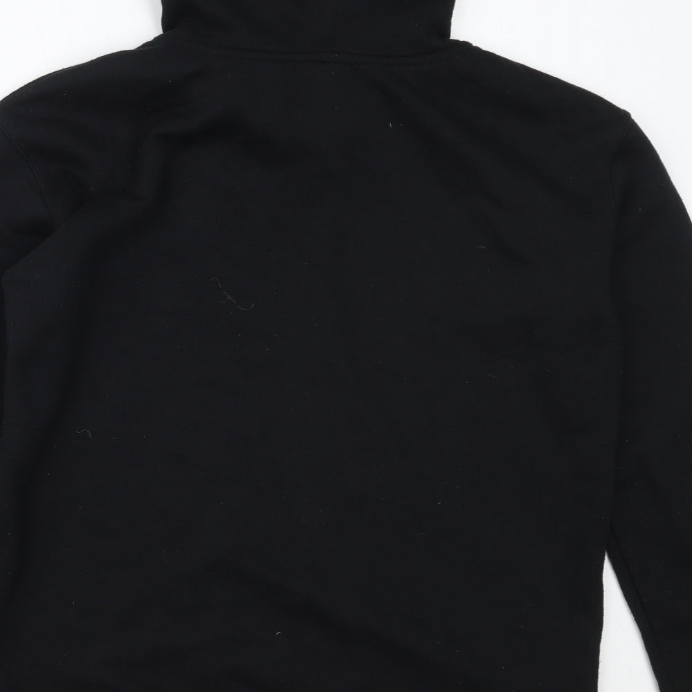 Primark Womens Black  Cotton Pullover Hoodie Size S