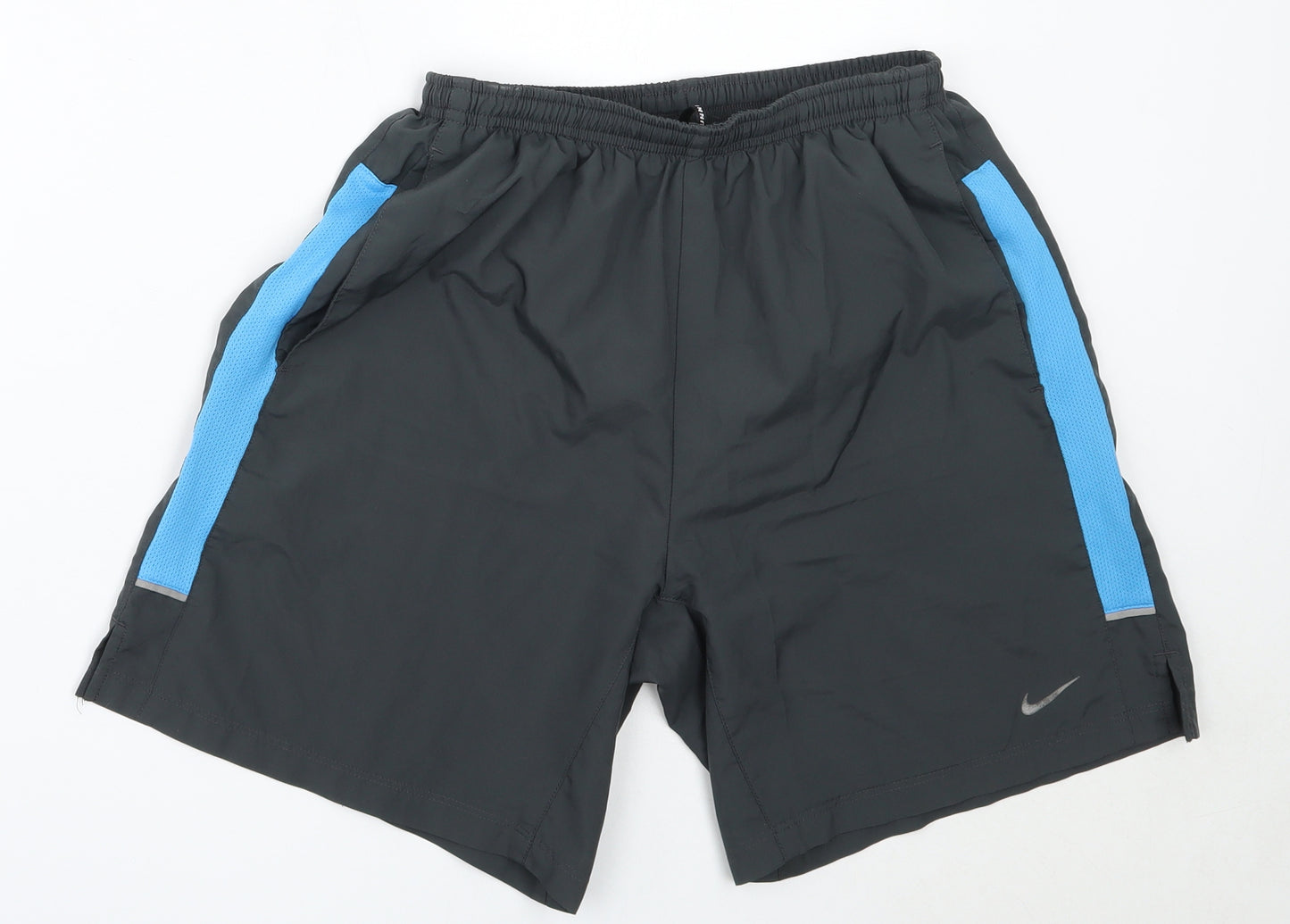 Nike Mens Grey  Polyester Bermuda Shorts Size S  Regular