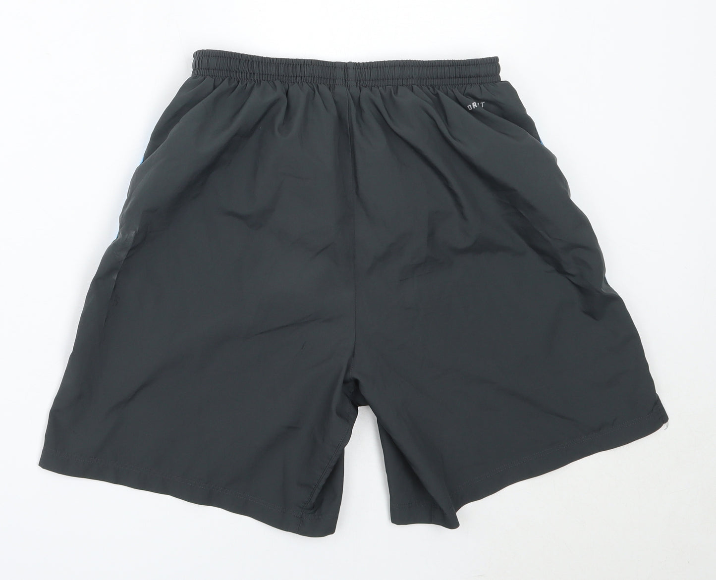 Nike Mens Grey  Polyester Bermuda Shorts Size S  Regular