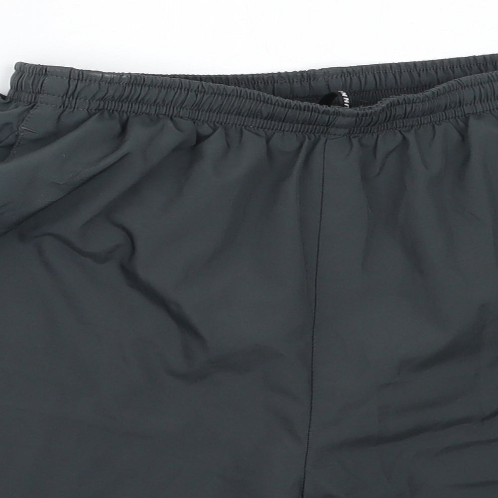 Nike Mens Grey  Polyester Bermuda Shorts Size S  Regular