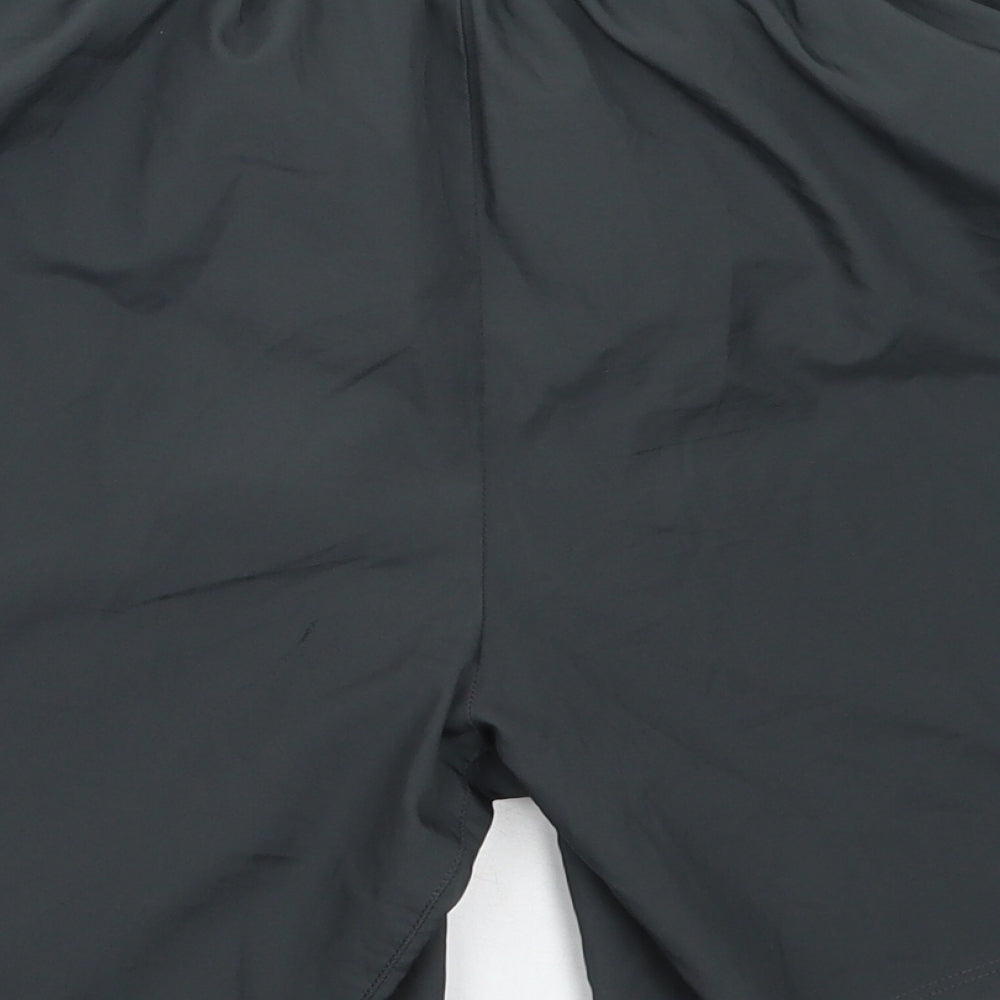 Nike Mens Grey  Polyester Bermuda Shorts Size S  Regular