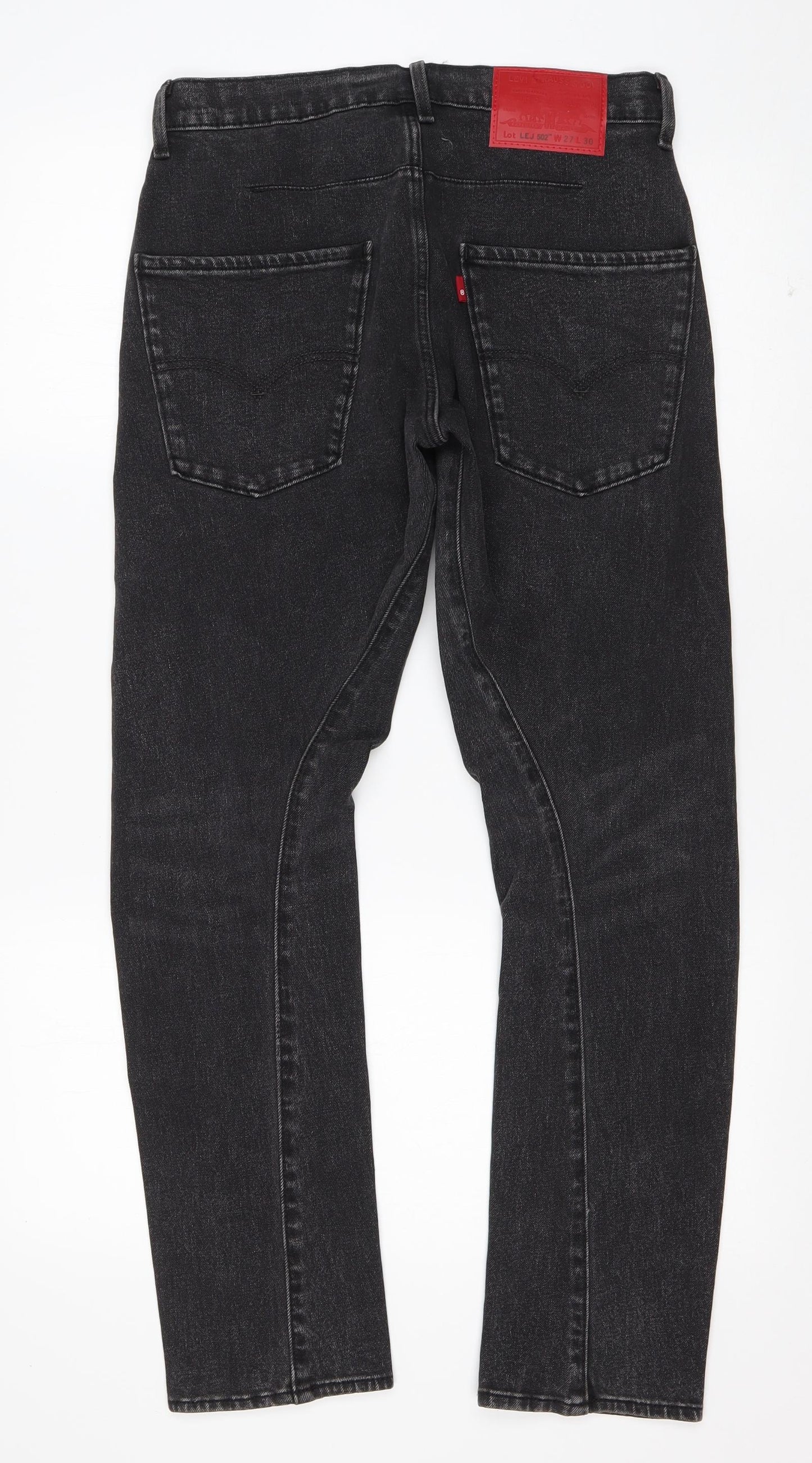 Levi's Mens Grey  Cotton Straight Jeans Size 27 in L30 in Regular Button