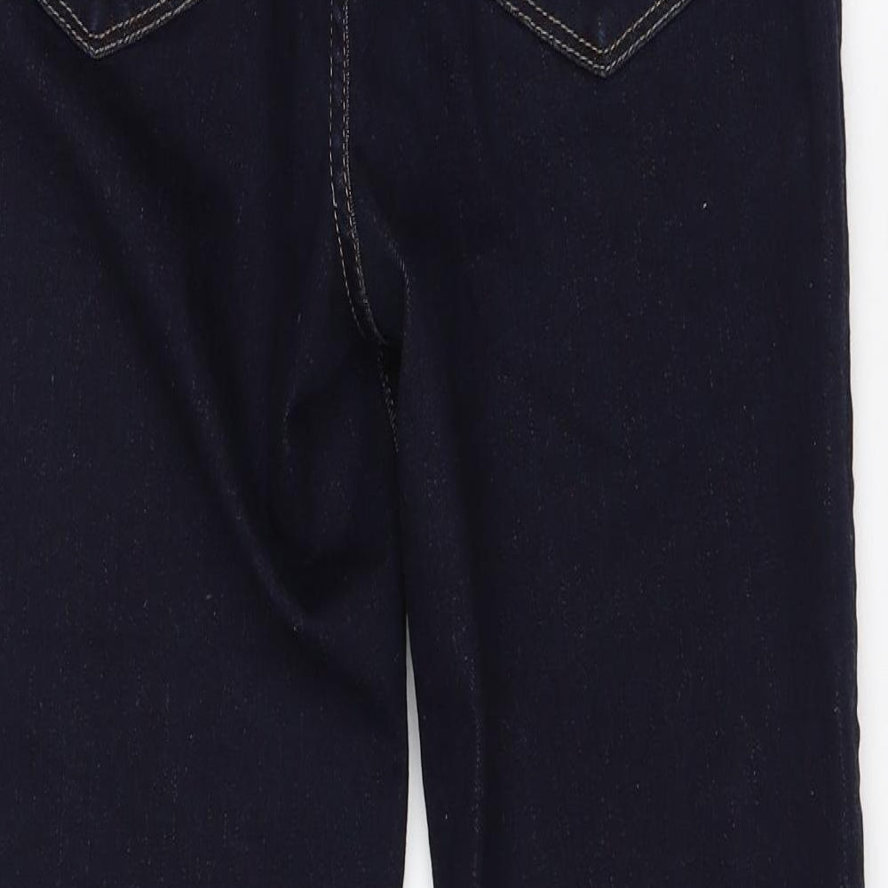 Levi's Womens Blue  Cotton Straight Jeans Size 28 in L26 in Regular Button