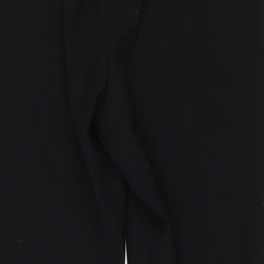 NEXT Womens Black  Polyester Trousers  Size 8 L27 in Regular Drawstring