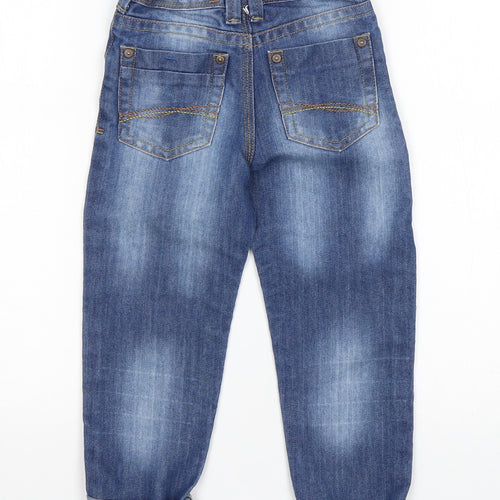 John Lewis Boys Blue  Cotton Straight Jeans Size 4 Years  Regular Button