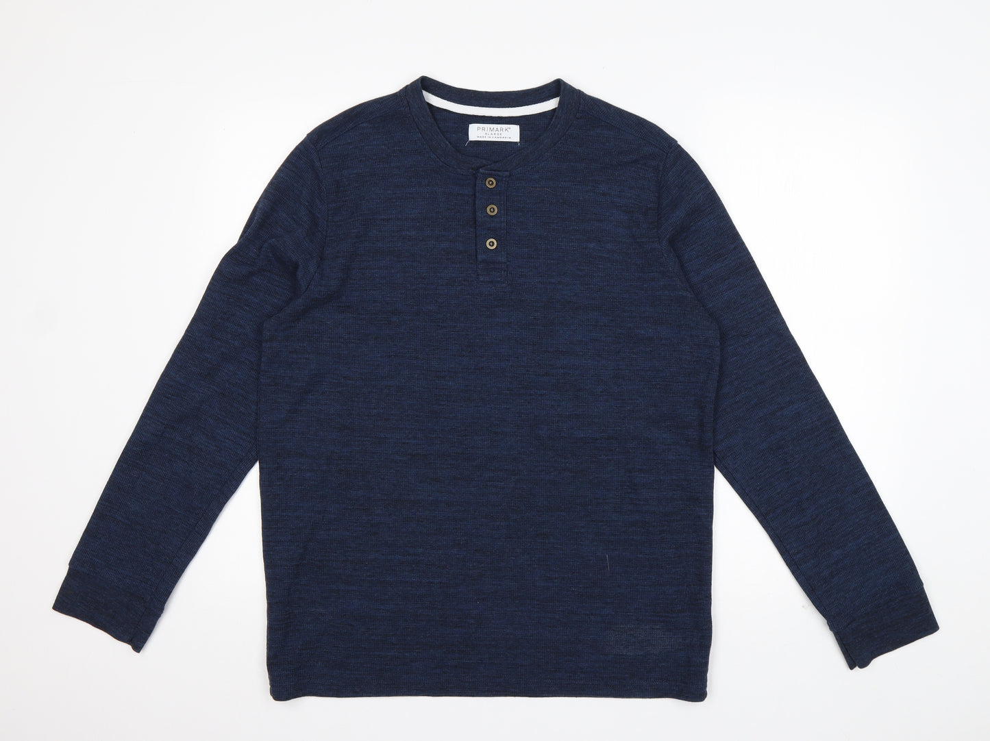 Primark Mens Blue  Cotton  T-Shirt Size XL Round Neck