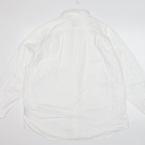 Gap Womens White  Cotton Basic Button-Up Size L Collared