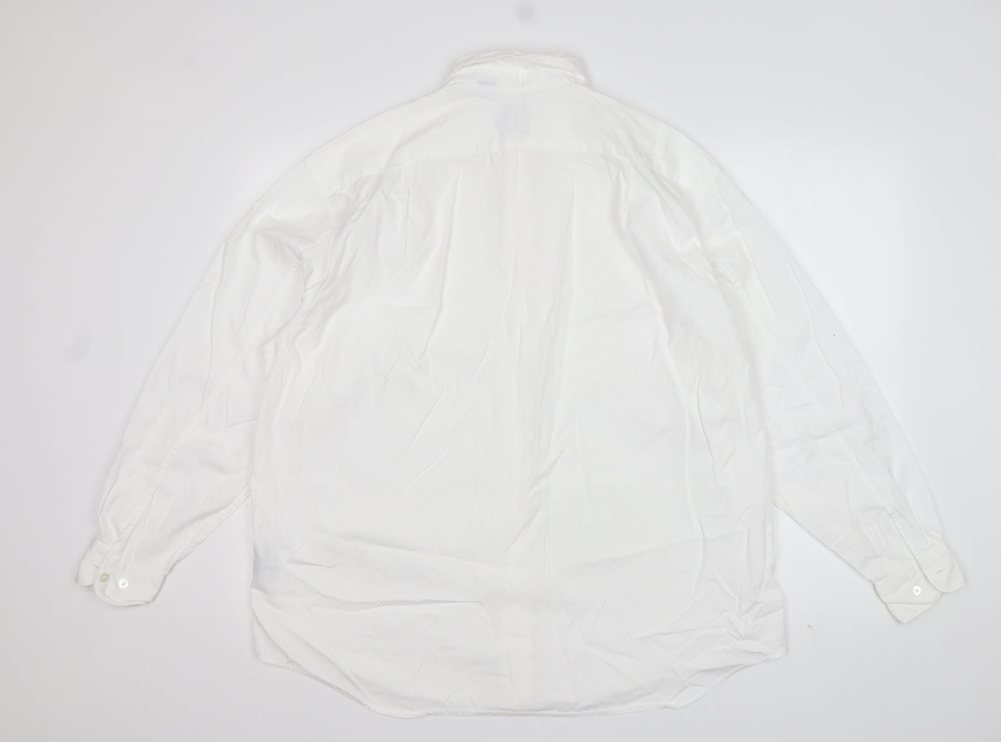 Gap Womens White  Cotton Basic Button-Up Size L Collared