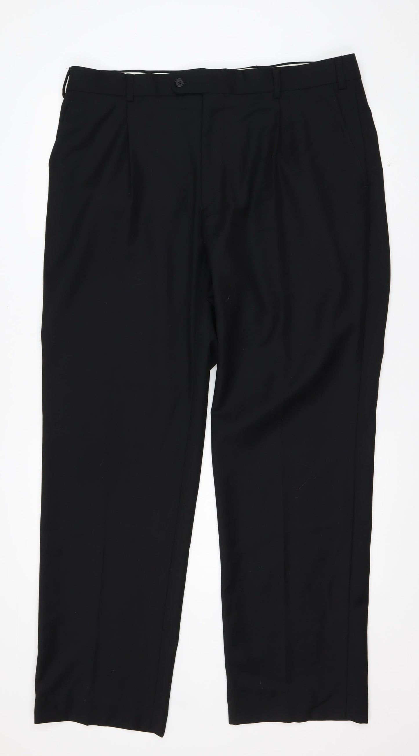 Burton Mens Black  Polyester Trousers  Size 38 in L32 in Regular Zip