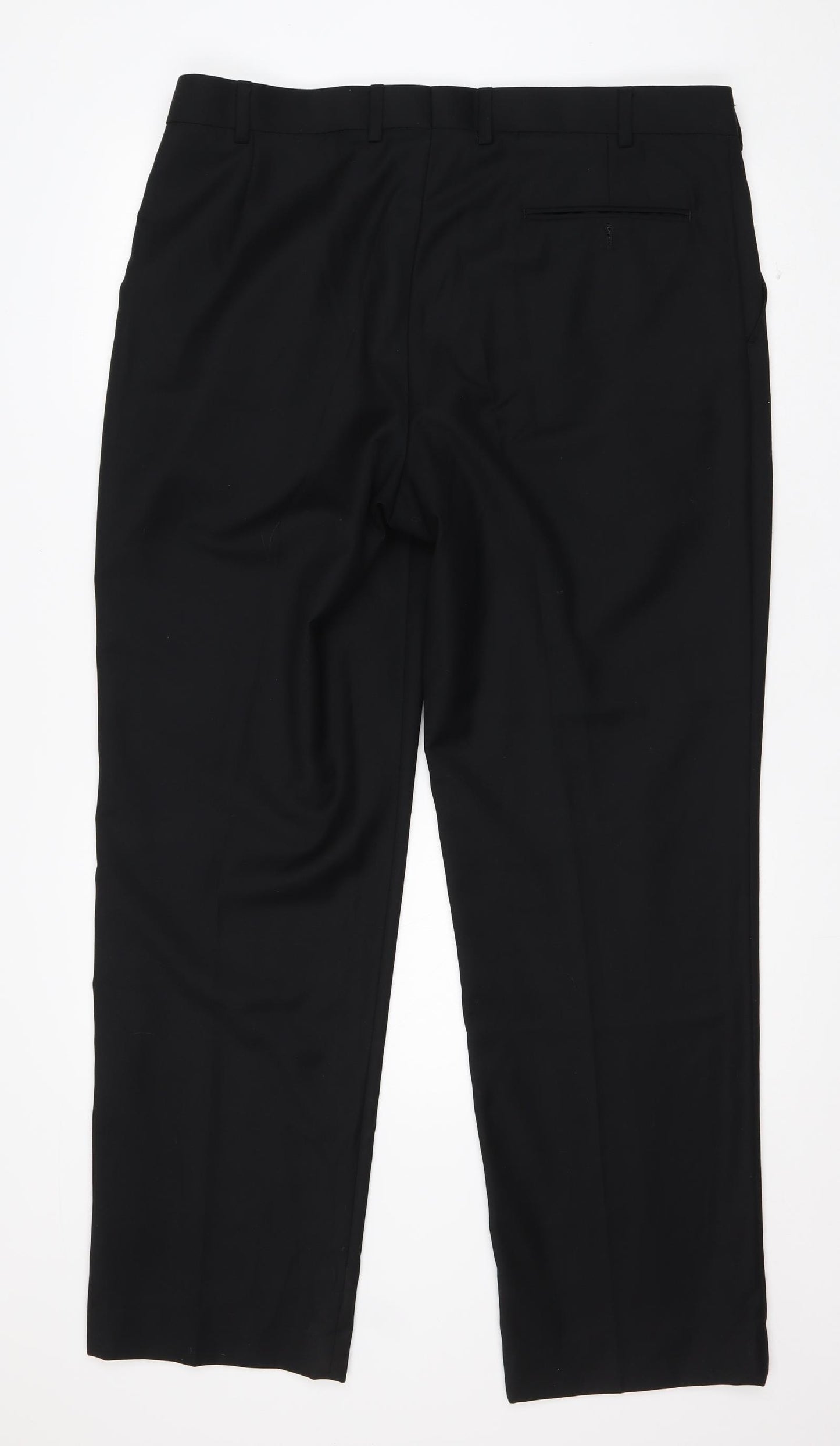Burton Mens Black  Polyester Trousers  Size 38 in L32 in Regular Zip