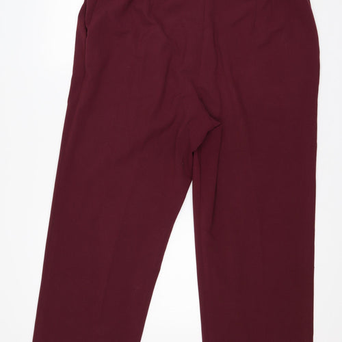 Special Collection Womens Purple  Polyester Trousers  Size 18 L24 in Regular Zip