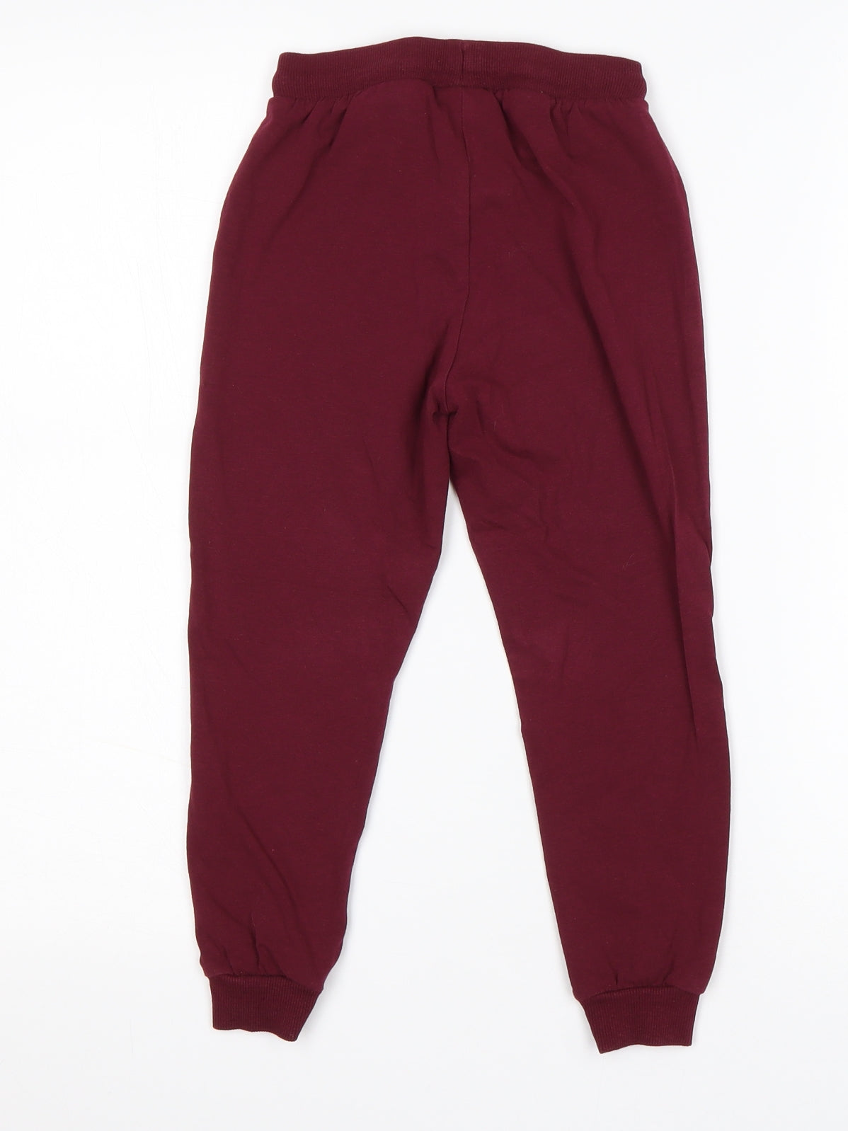 H&M Girls Red  Cotton Jogger Trousers Size 5 Years  Regular Drawstring