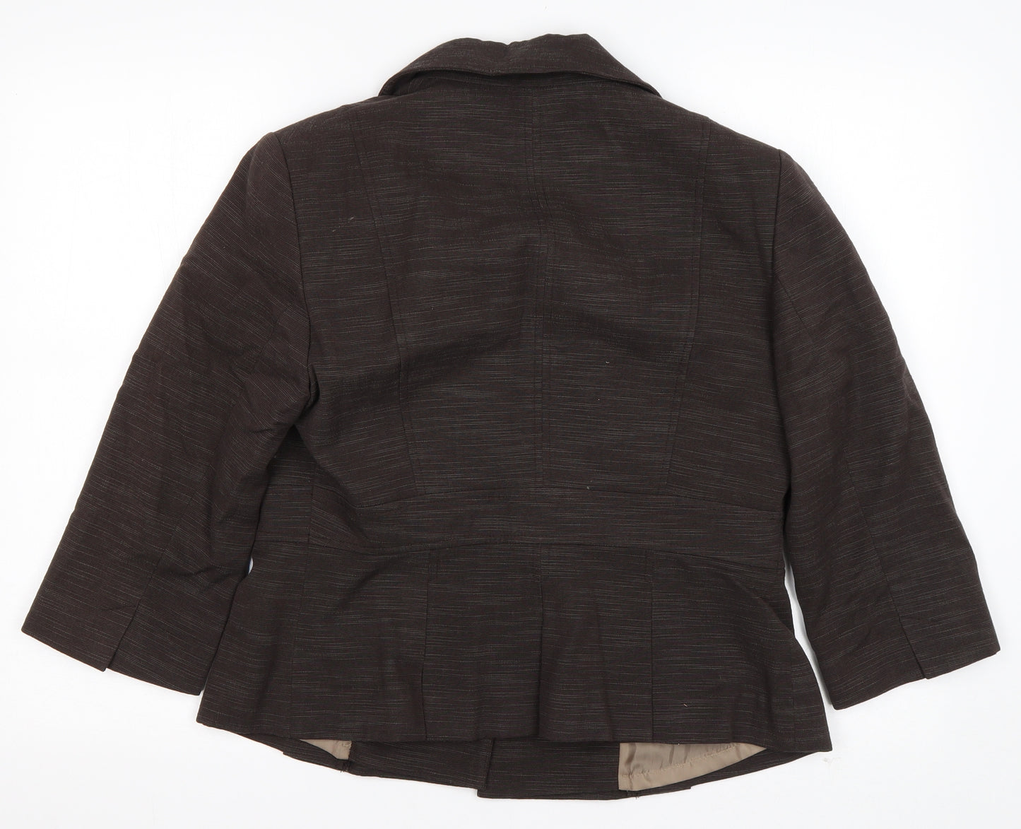 Principles Womens Brown   Jacket  Size 12  Button