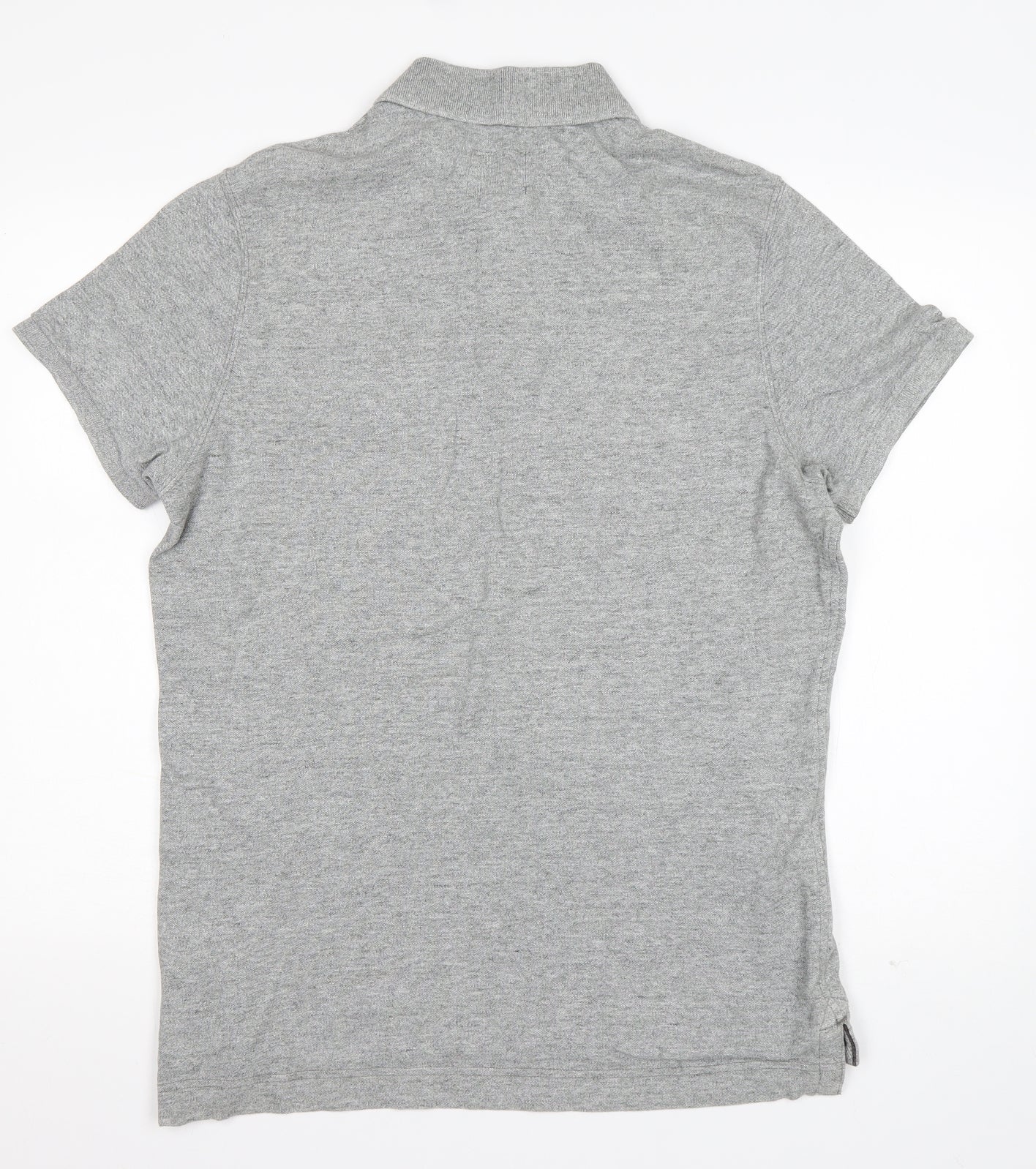 Abercrombie & Fitch Mens Grey  Cotton  Polo Size XL Collared Pullover