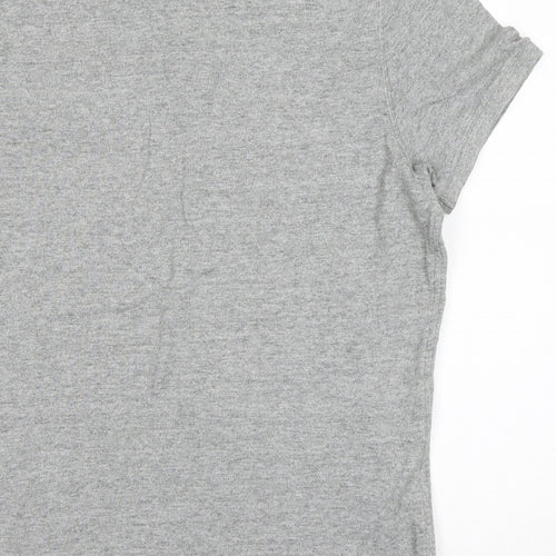 Abercrombie & Fitch Mens Grey  Cotton  Polo Size XL Collared Pullover