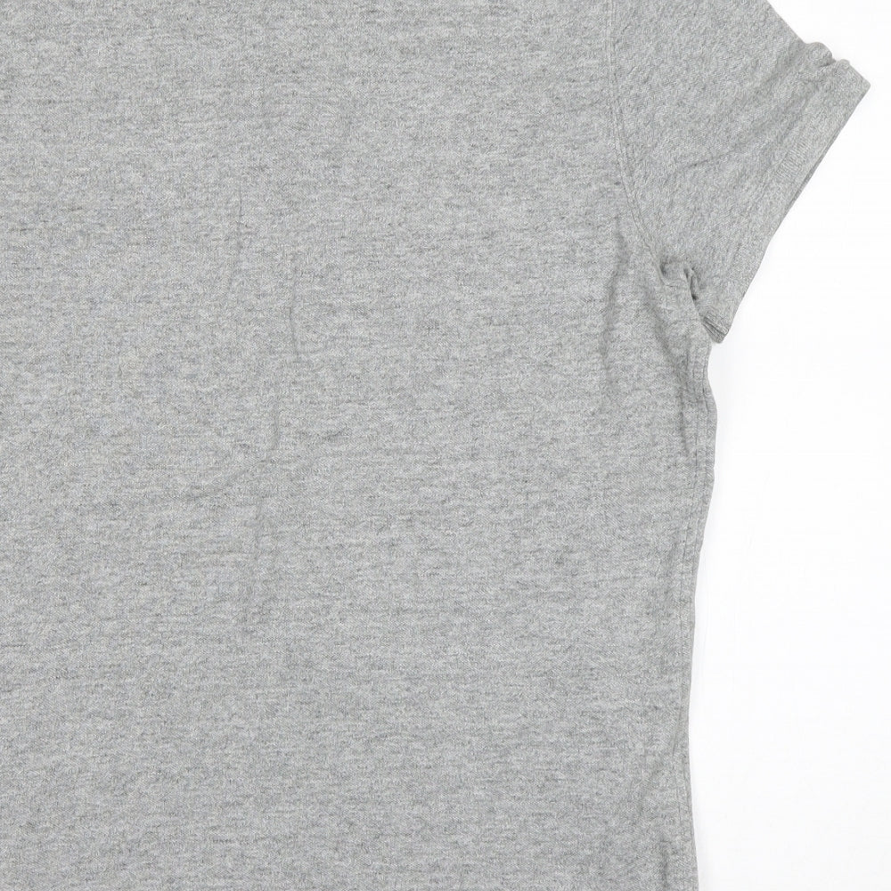 Abercrombie & Fitch Mens Grey  Cotton  Polo Size XL Collared Pullover