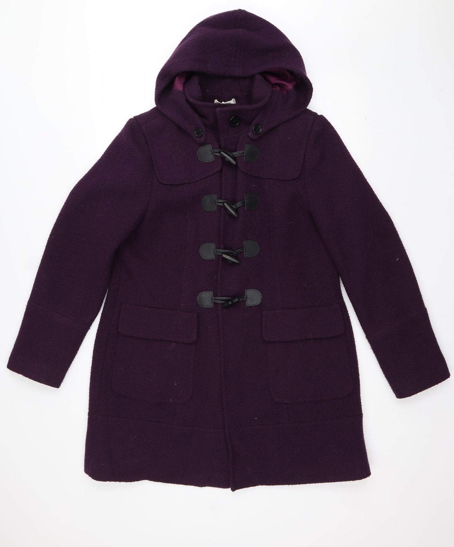 RJR.John Rocha Womens Purple   Parka Coat Size 16  Toggle