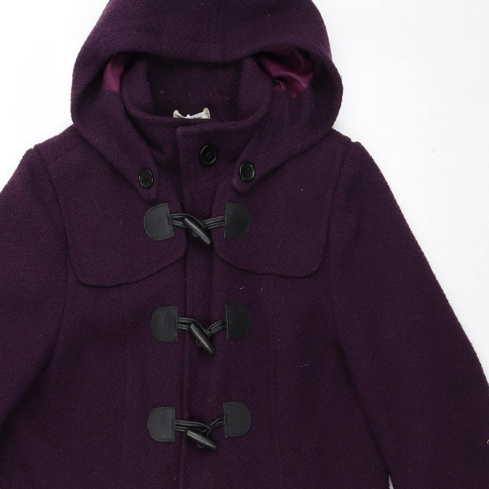RJR.John Rocha Womens Purple   Parka Coat Size 16  Toggle