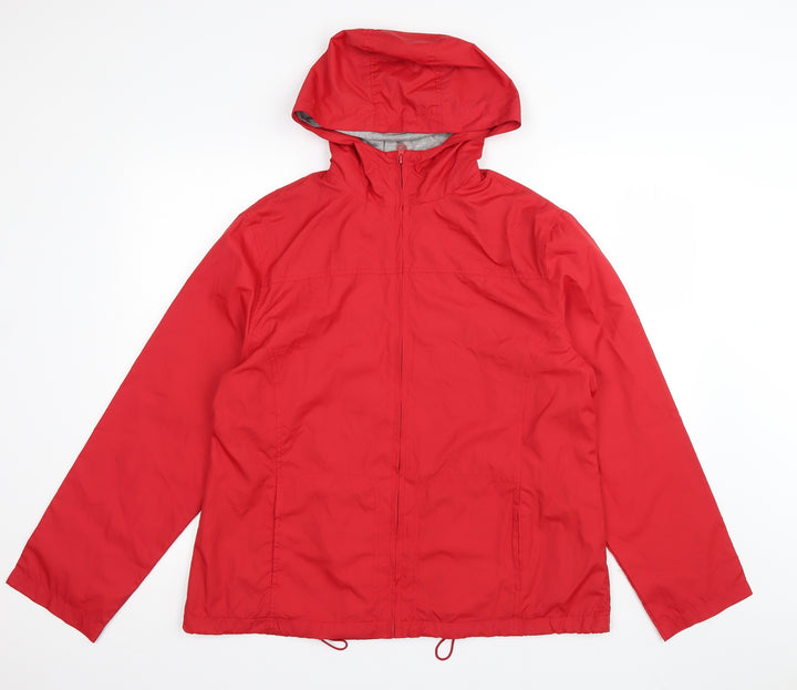 Evie Womens Red Jacket Size 16 Zip