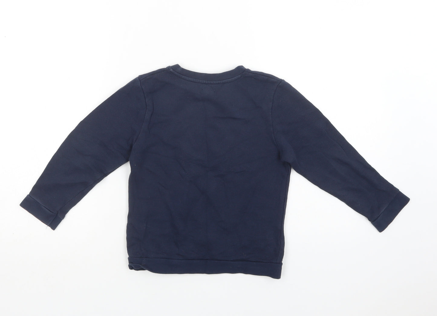 River Island Boys Blue  Cotton Pullover Sweatshirt Size 4-5 Years