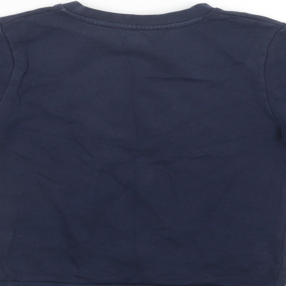 River Island Boys Blue  Cotton Pullover Sweatshirt Size 4-5 Years