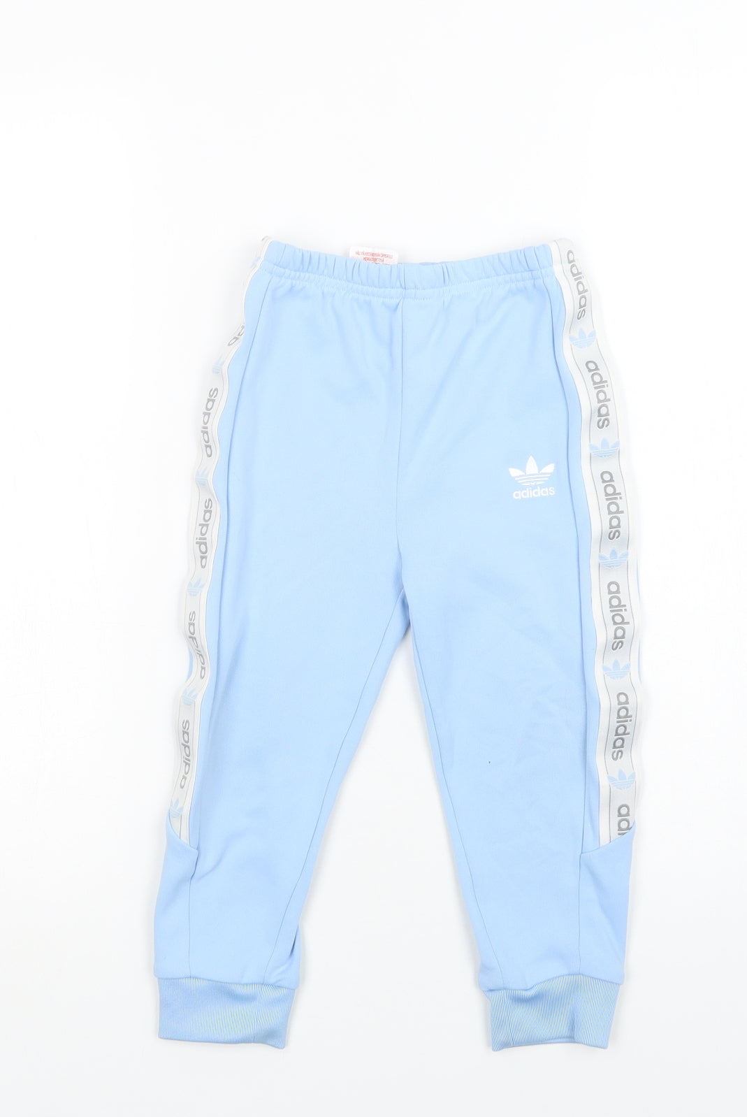 adidas Girls Blue  Polyester Jogger Trousers Size 3-4 Years  Regular