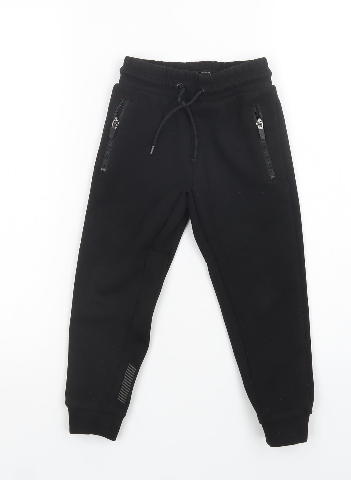 NEXT Boys Black  Polyester Jogger Trousers Size 4 Years  Regular Drawstring