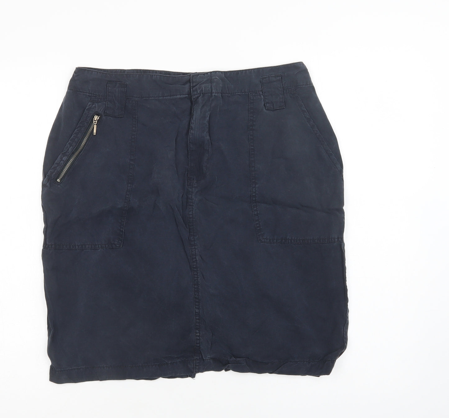 Principles Womens Blue  Lyocell Straight & Pencil Skirt Size 12   Snap