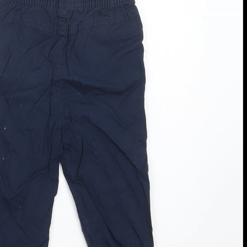 Primark Baby Blue  Cotton Jogger Trousers Size 12-18 Months  Drawstring