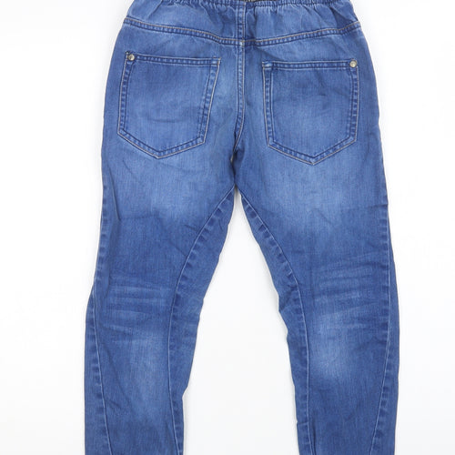 NEXT Boys Blue  Cotton Straight Jeans Size 9 Months  Regular Drawstring