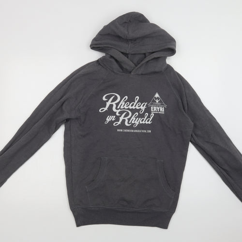 Salvage Fashion Mens Grey  Cotton Pullover Hoodie Size S