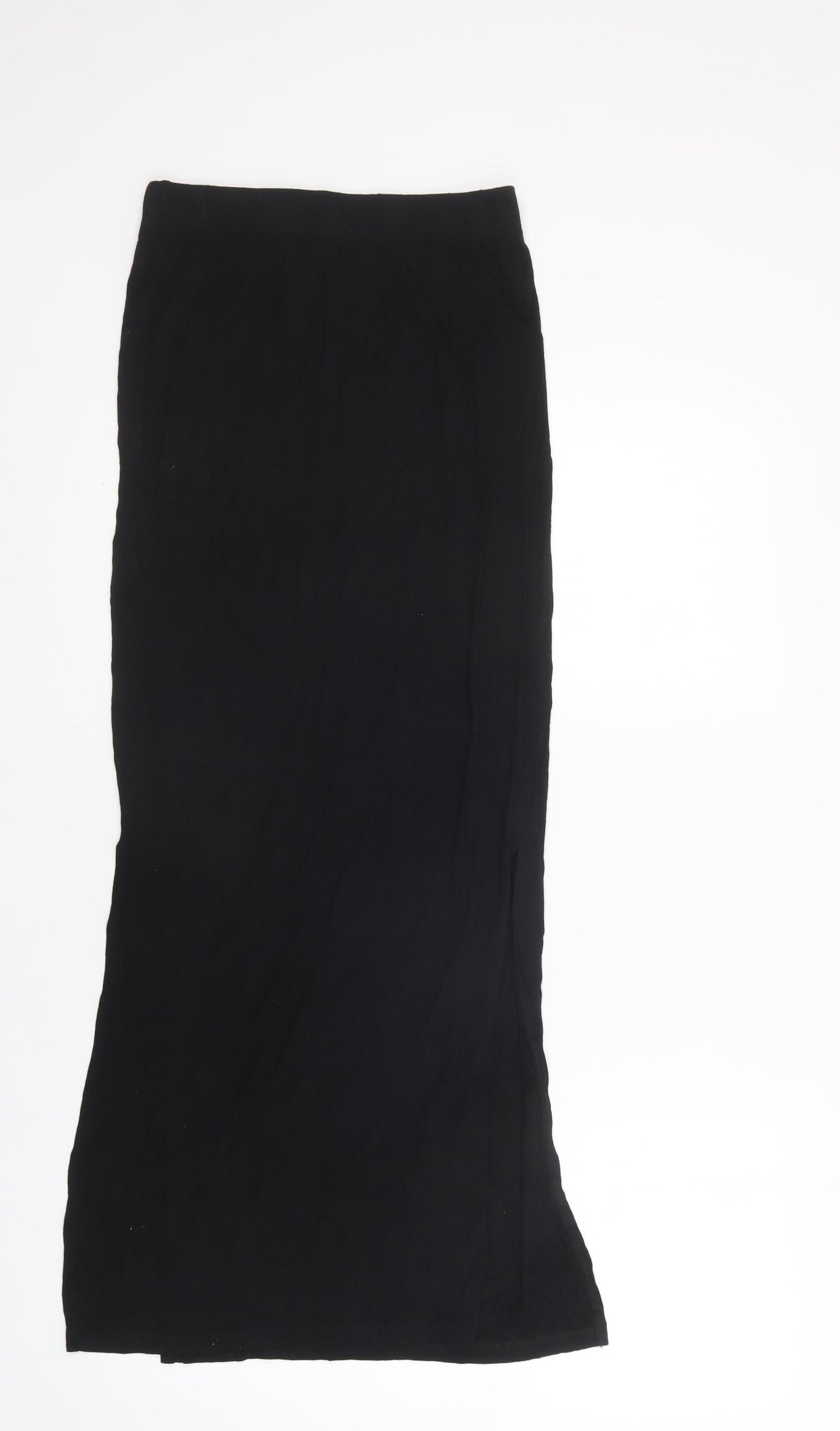 Studio Womens Black  Viscose Maxi Skirt Size 8