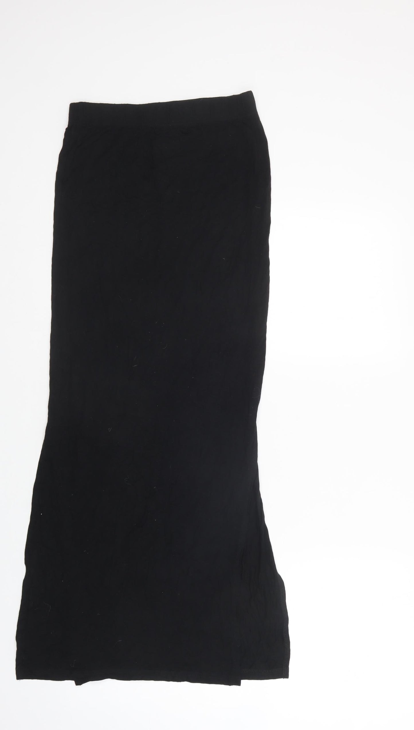 Studio Womens Black  Viscose Maxi Skirt Size 8