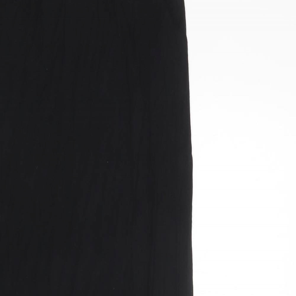 Studio Womens Black  Viscose Maxi Skirt Size 8
