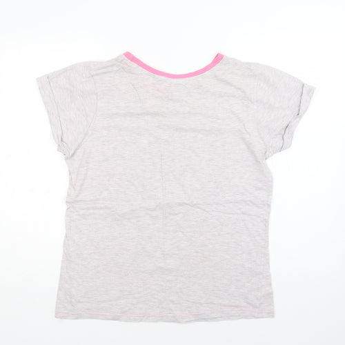 Disney Womens Grey  Cotton Top Pyjama Top Size 12   - Mickey and Friends