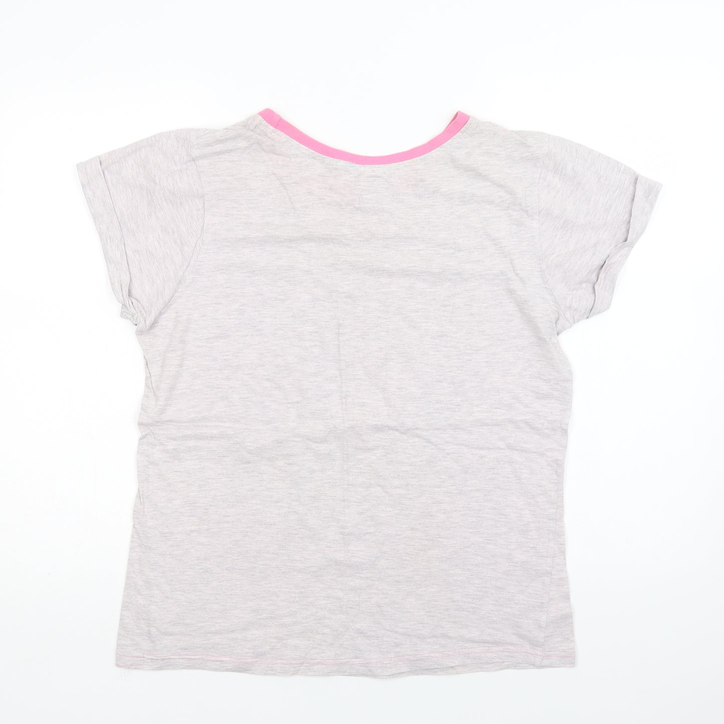 Disney Womens Grey  Cotton Top Pyjama Top Size 12   - Mickey and Friends