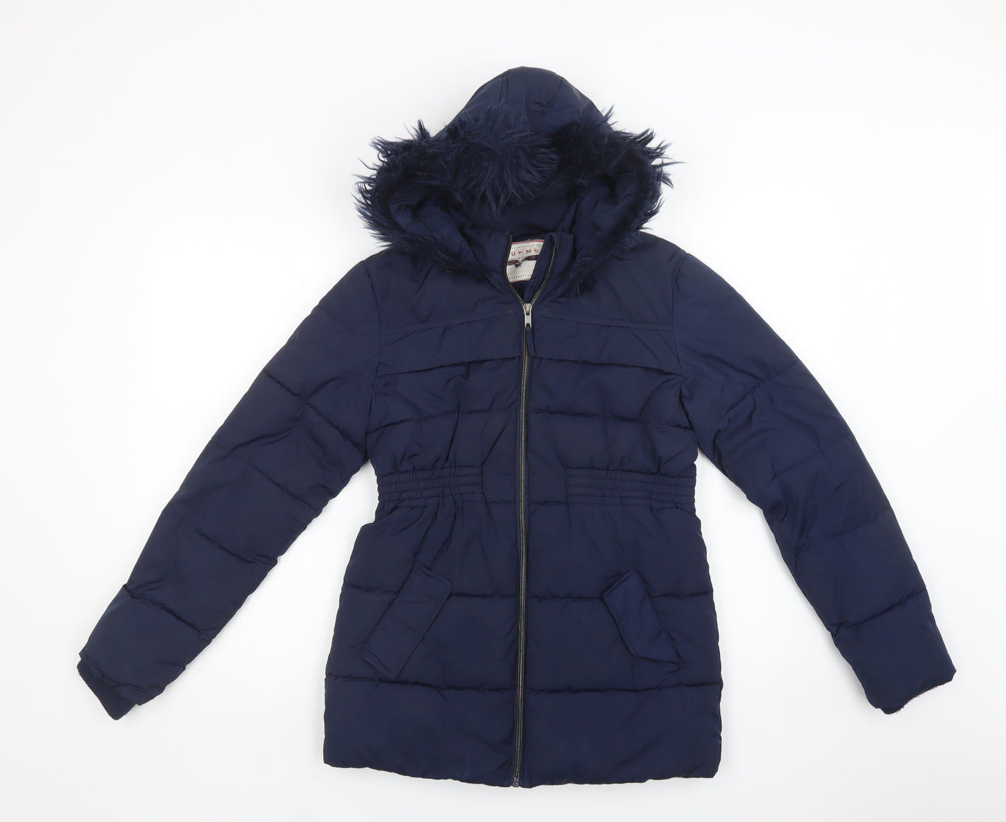 Nutmeg Girls Blue   Puffer Jacket Jacket Size 12-13 Years  Zip