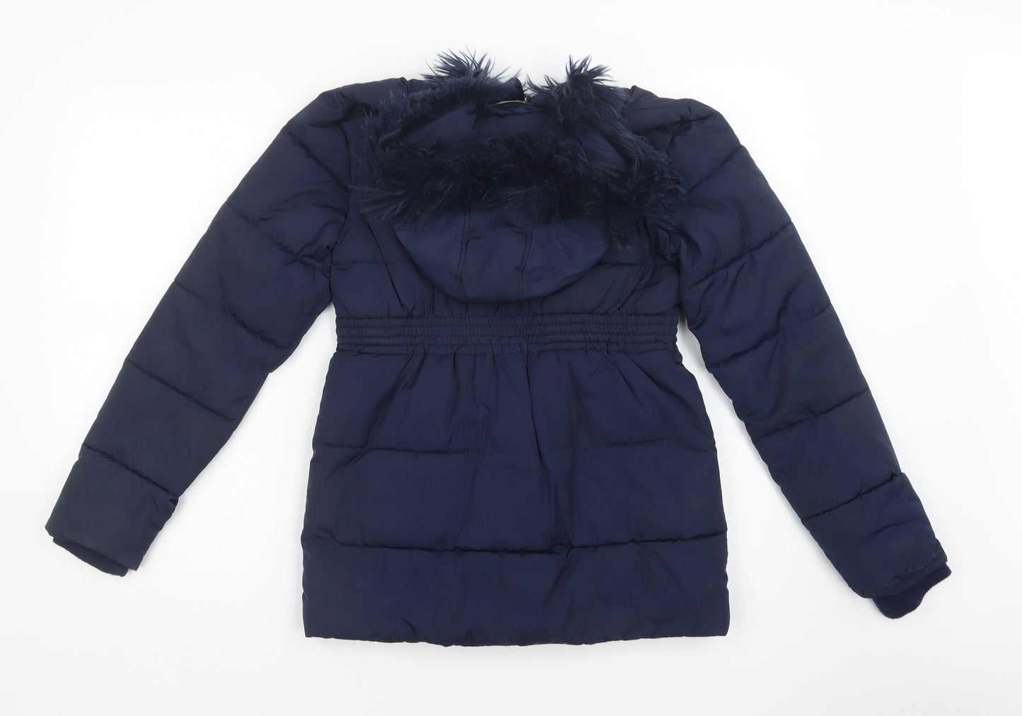 Nutmeg Girls Blue   Puffer Jacket Jacket Size 12-13 Years  Zip