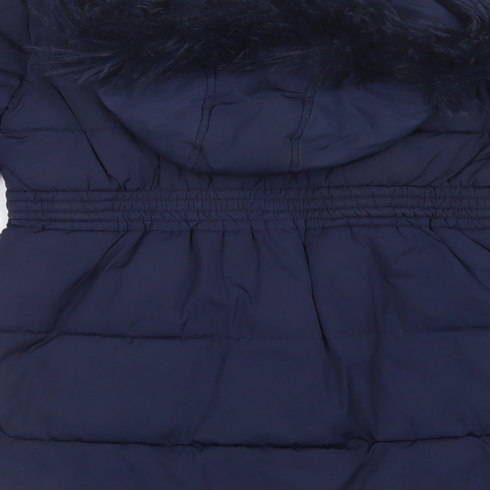 Nutmeg Girls Blue   Puffer Jacket Jacket Size 12-13 Years  Zip