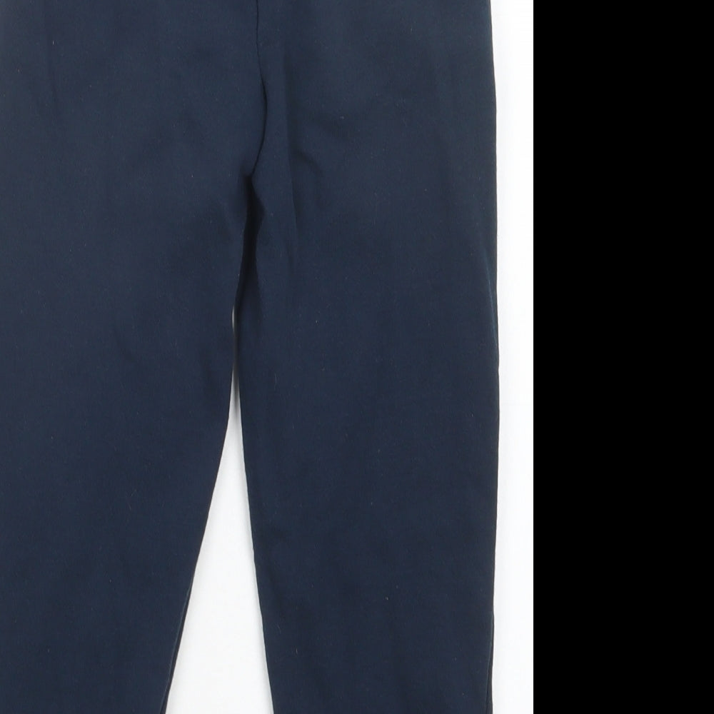 Primark Girls Blue  Cotton Jogger Trousers Size 5-6 Years  Regular Drawstring