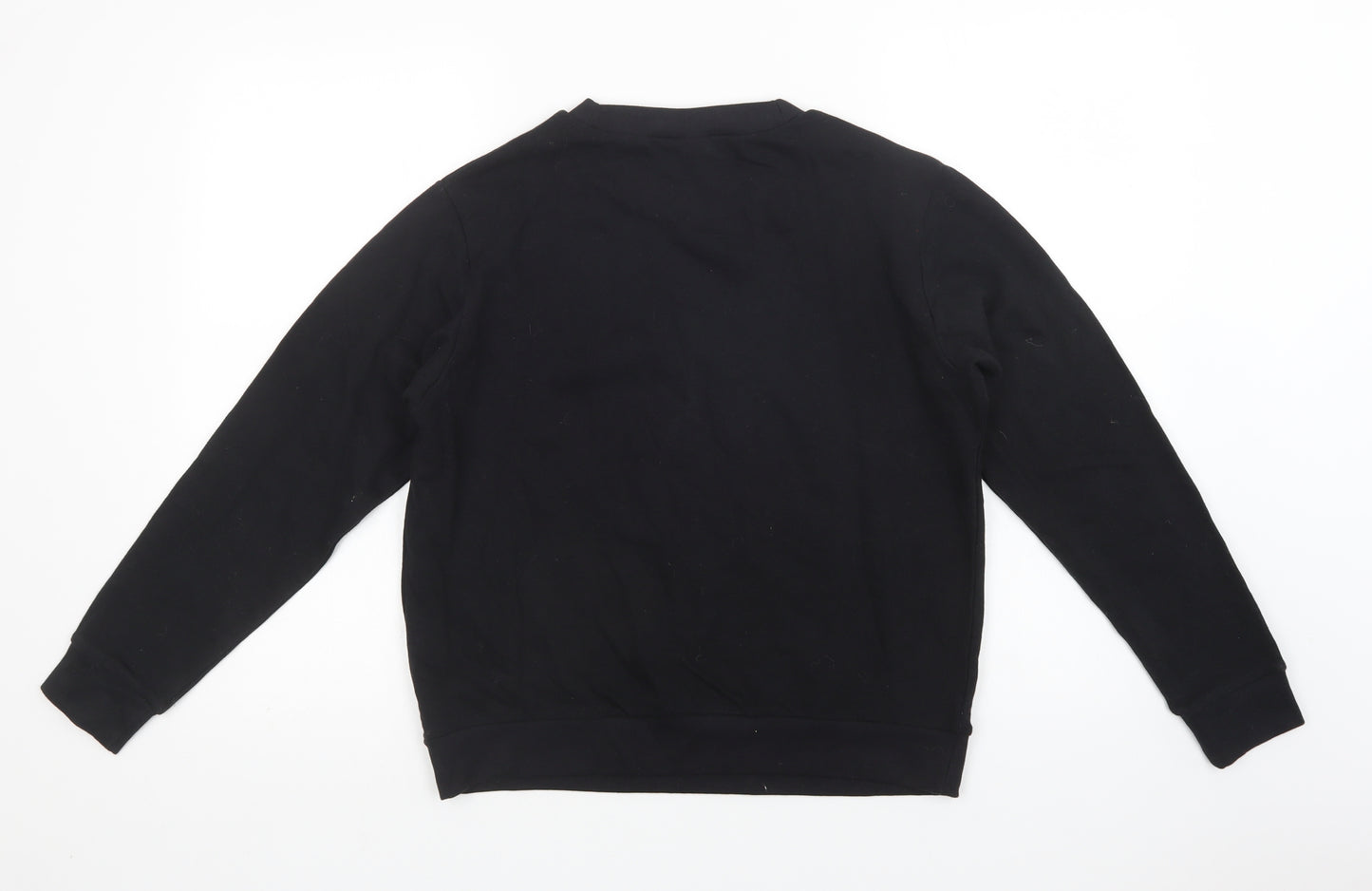 ASOS Womens Black  Cotton Pullover Sweatshirt Size 8