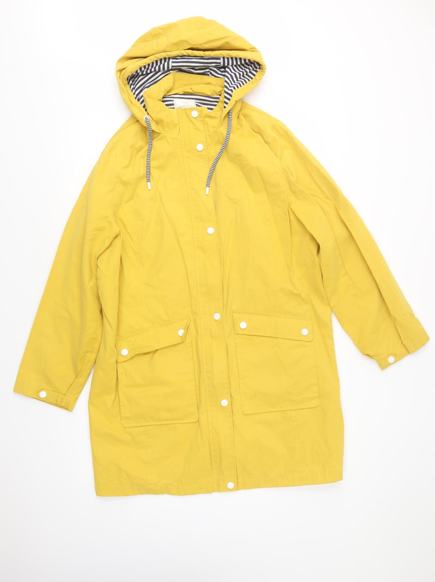 George Womens Yellow   Rain Coat Coat Size 18  Zip