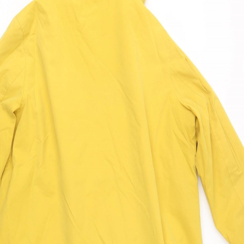 George Womens Yellow   Rain Coat Coat Size 18  Zip
