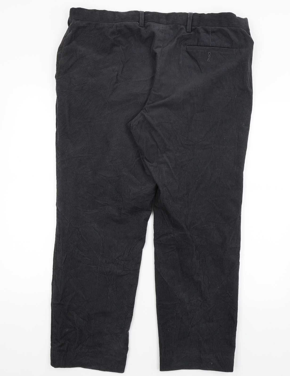 M&S Mens Blue  Cotton Trousers  Size 40 in L29 in Regular