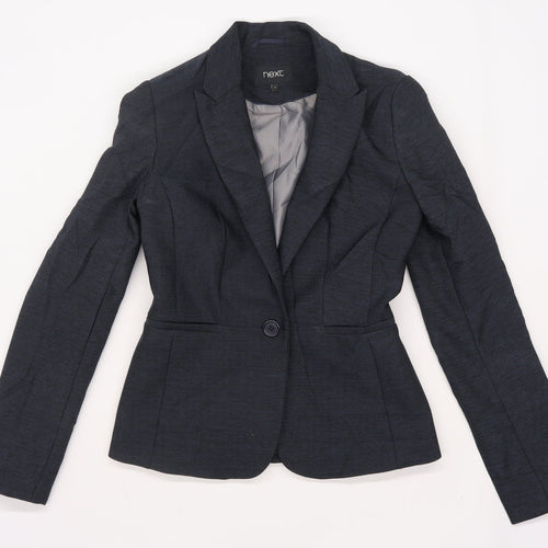NEXT Womens Blue  Polyester Jacket Suit Jacket Size 6