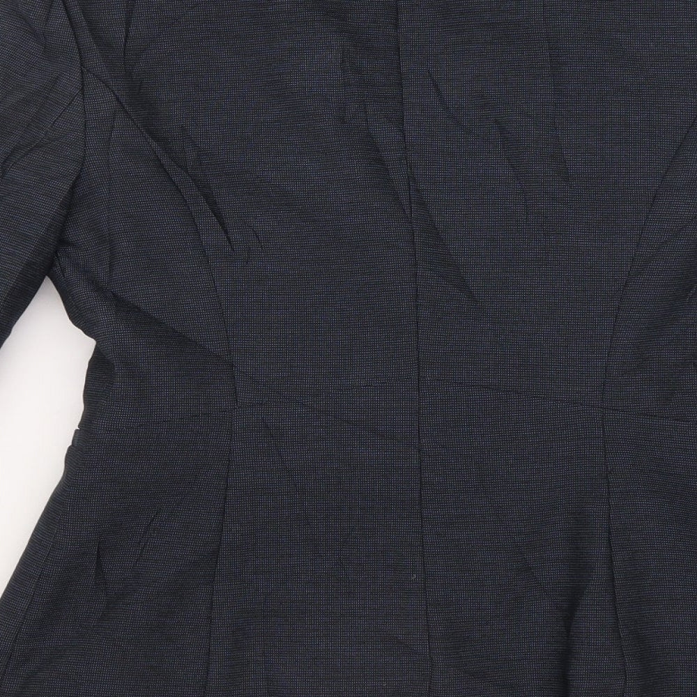 NEXT Womens Blue  Polyester Jacket Suit Jacket Size 6