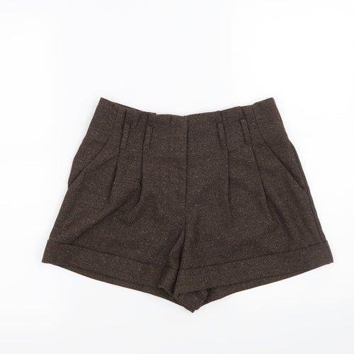 FOREVER 21 Womens Brown  Polyester Hot Pants Shorts Size XS L4 in Regular